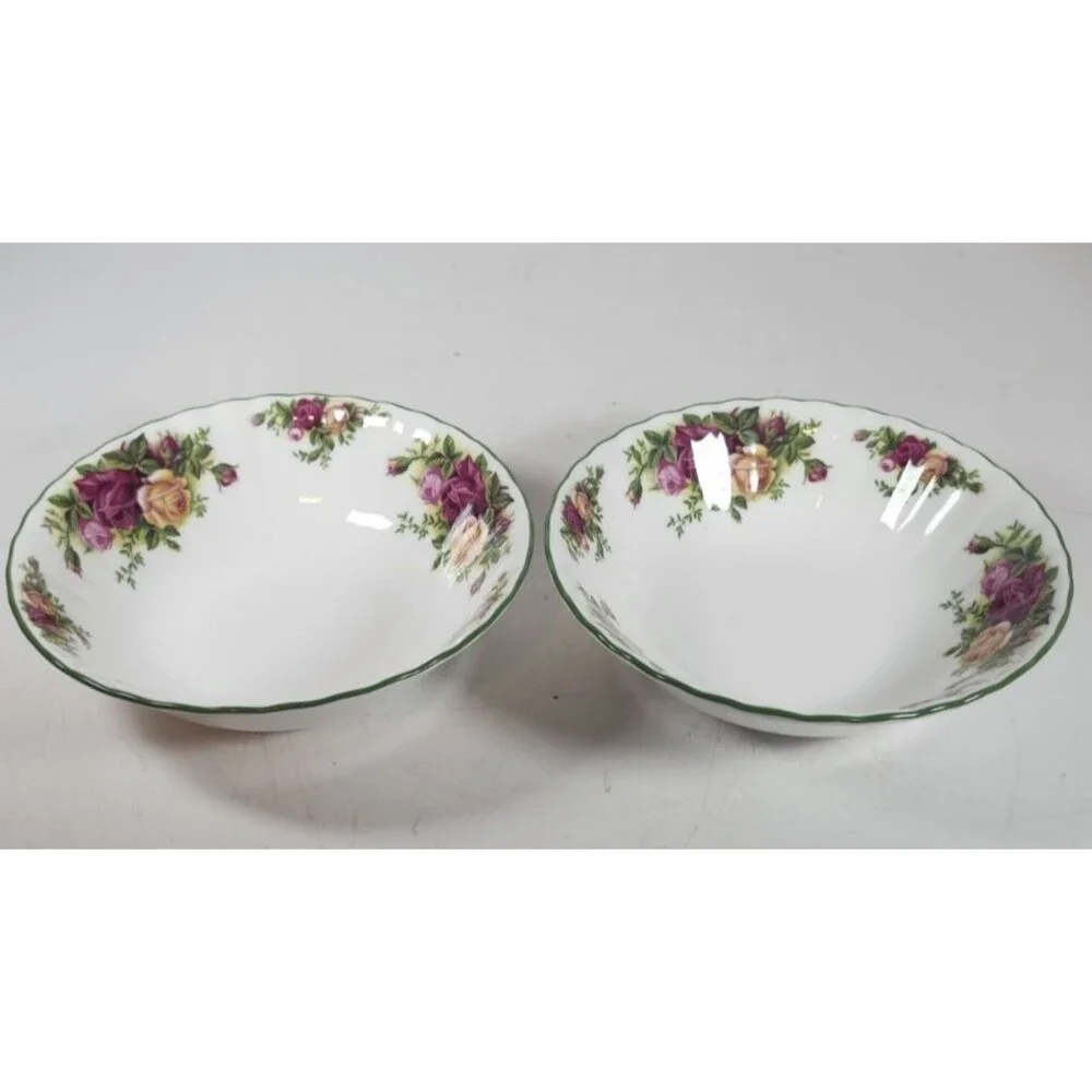 Royal Albert OCR Set Of 2 Micro Oatmeal Bowls Cereal Soup 6 1/4